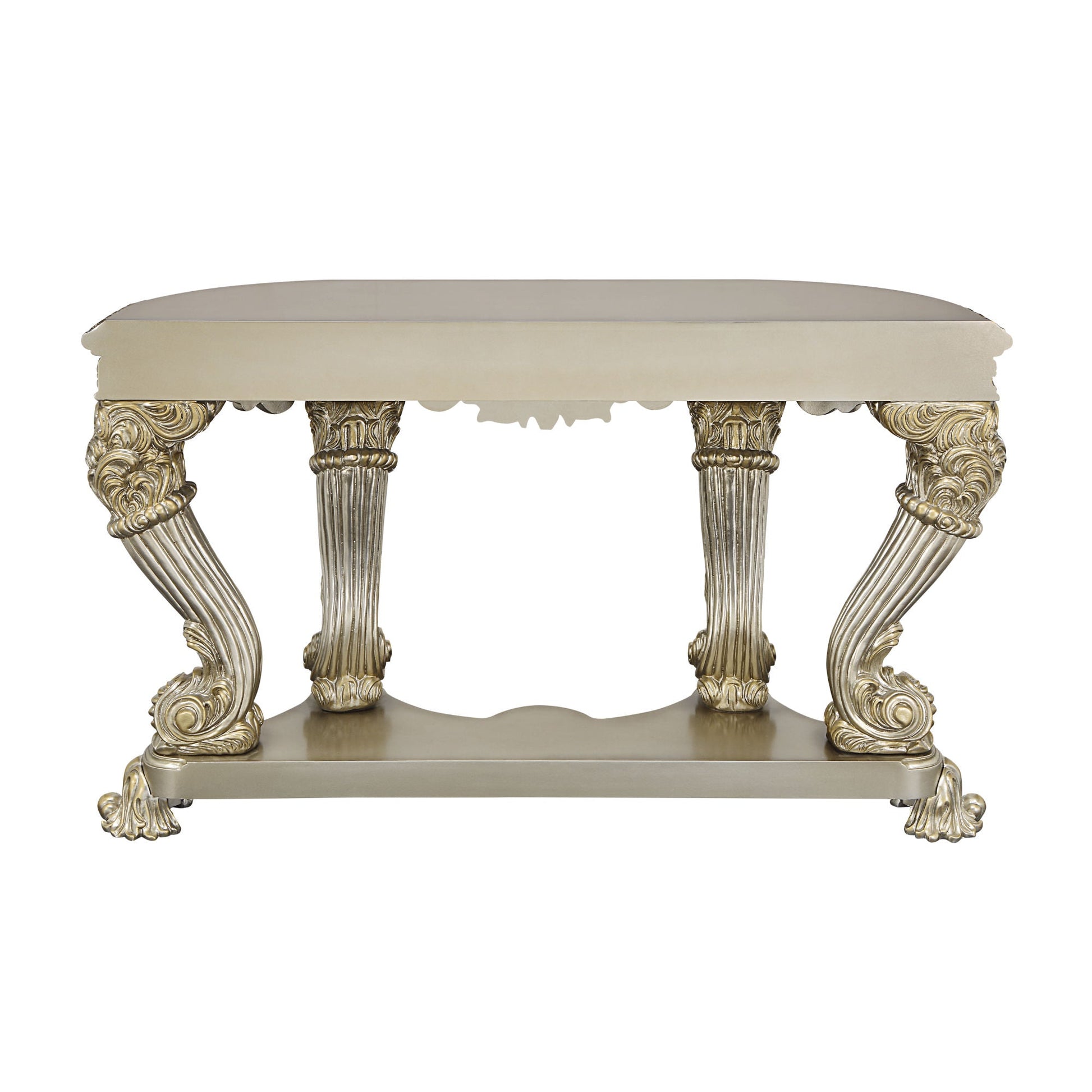 ACME Danae SOFA TABLE Champagne & Gold Finish LV01204 - Divine Heart L.A.