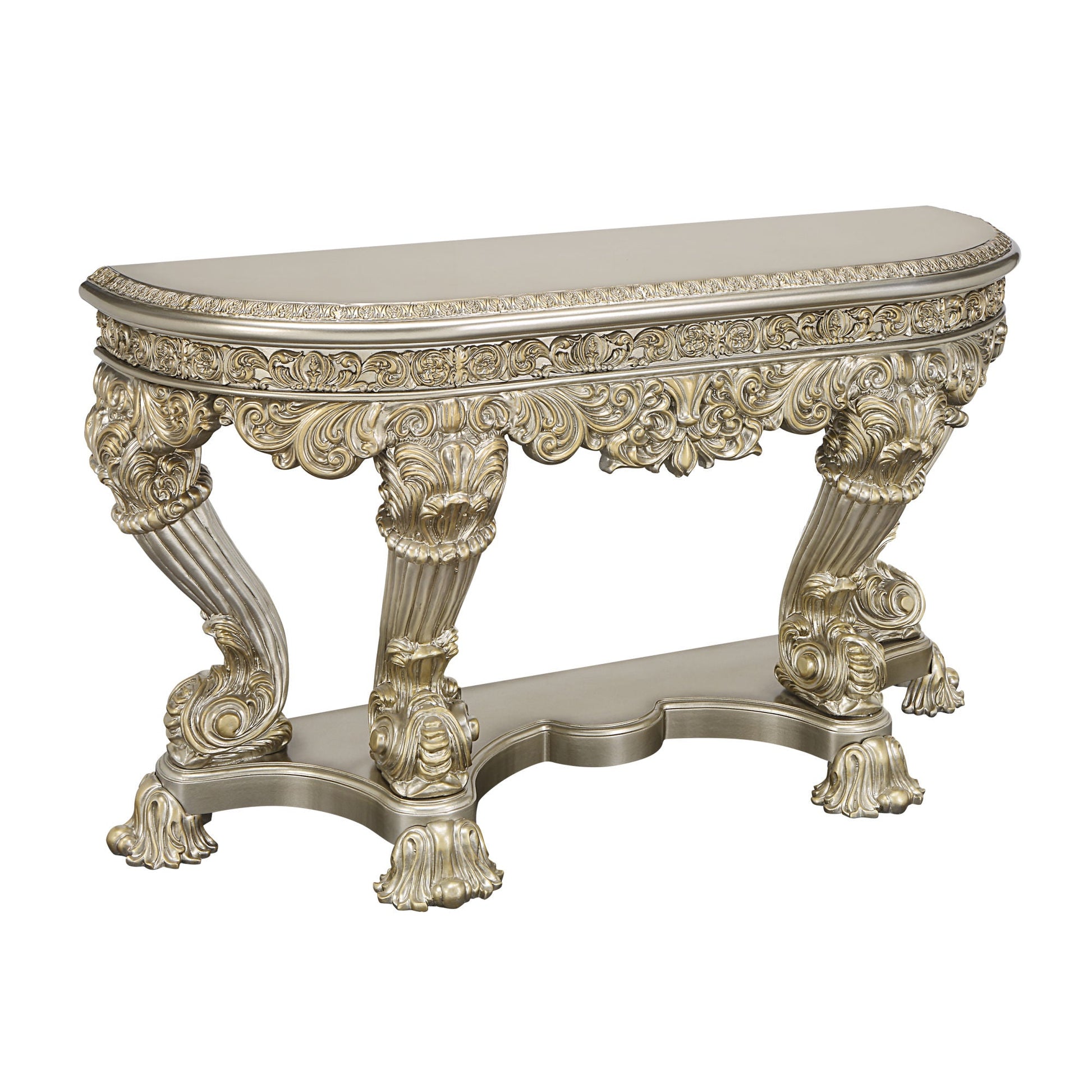 ACME Danae SOFA TABLE Champagne & Gold Finish LV01204 - Divine Heart L.A.