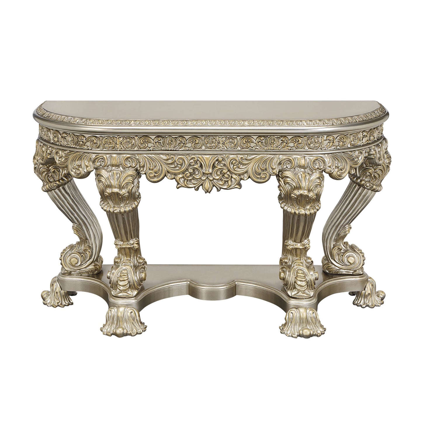 ACME Danae SOFA TABLE Champagne & Gold Finish LV01204 - Divine Heart L.A.