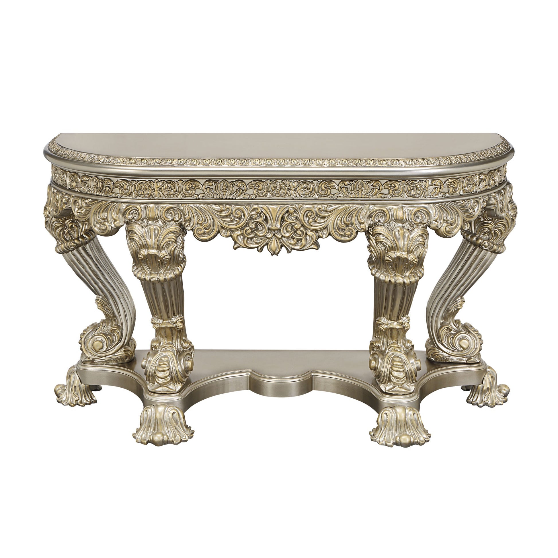 ACME Danae SOFA TABLE Champagne & Gold Finish LV01204 - Divine Heart L.A.