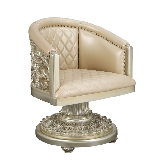 ACME Sorina ARM CHAIR PU & Antique Gold Finish DN01220 - Divine Heart L.A.