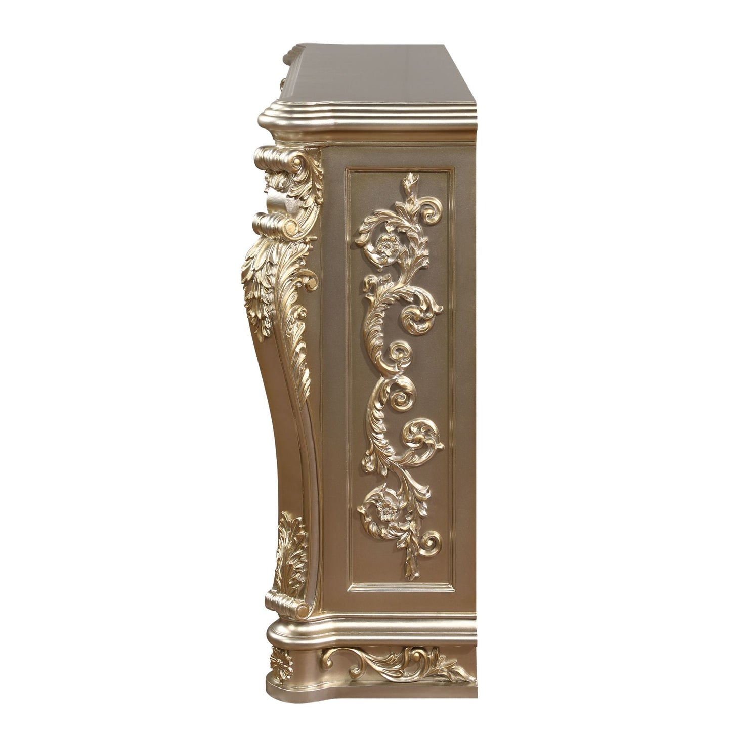 ACME Sorina FIREPLACE Silver & Gold Finish AC01619 - Divine Heart L.A.