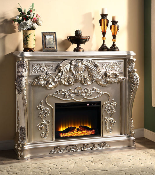 ACME Sorina FIREPLACE Silver & Gold Finish AC01619 - Divine Heart L.A.