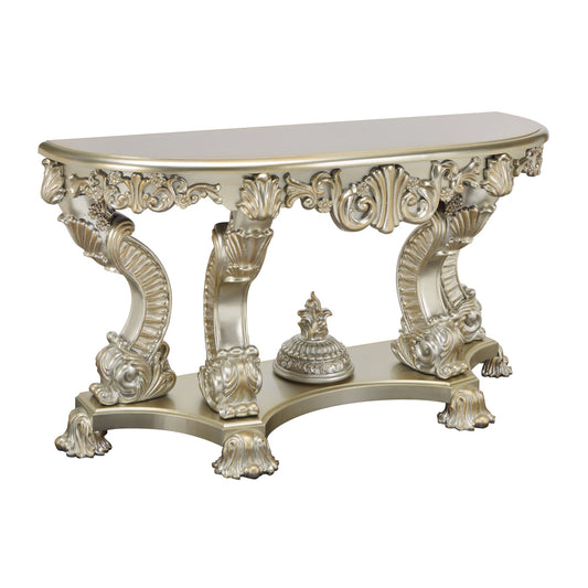 ACME Sorina SOFA TABLE Antique Gold Finish LV01216 - Divine Heart L.A.