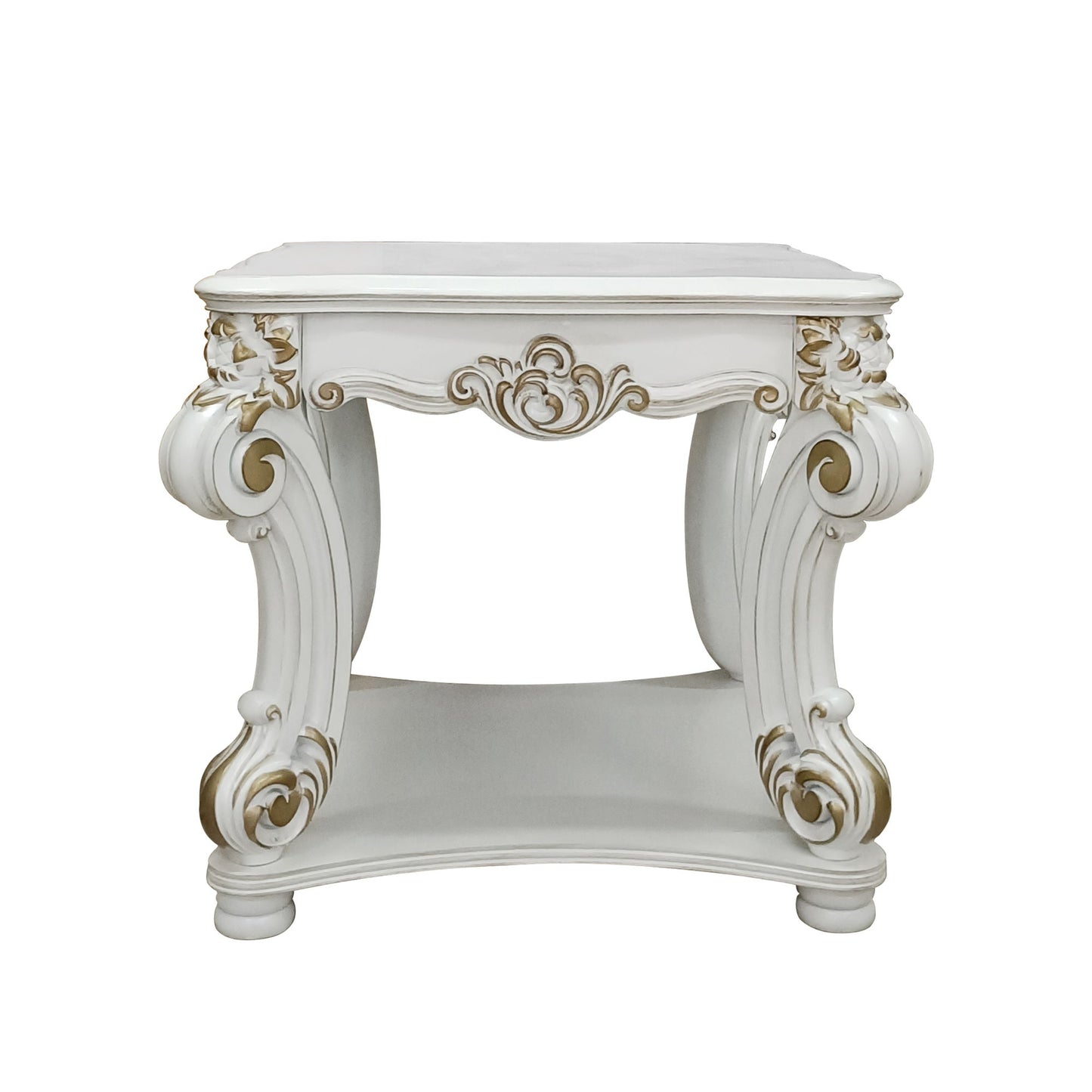 ACME Vendom End table, Antique Pearl Finish LV01328 - Divine Heart L.A.