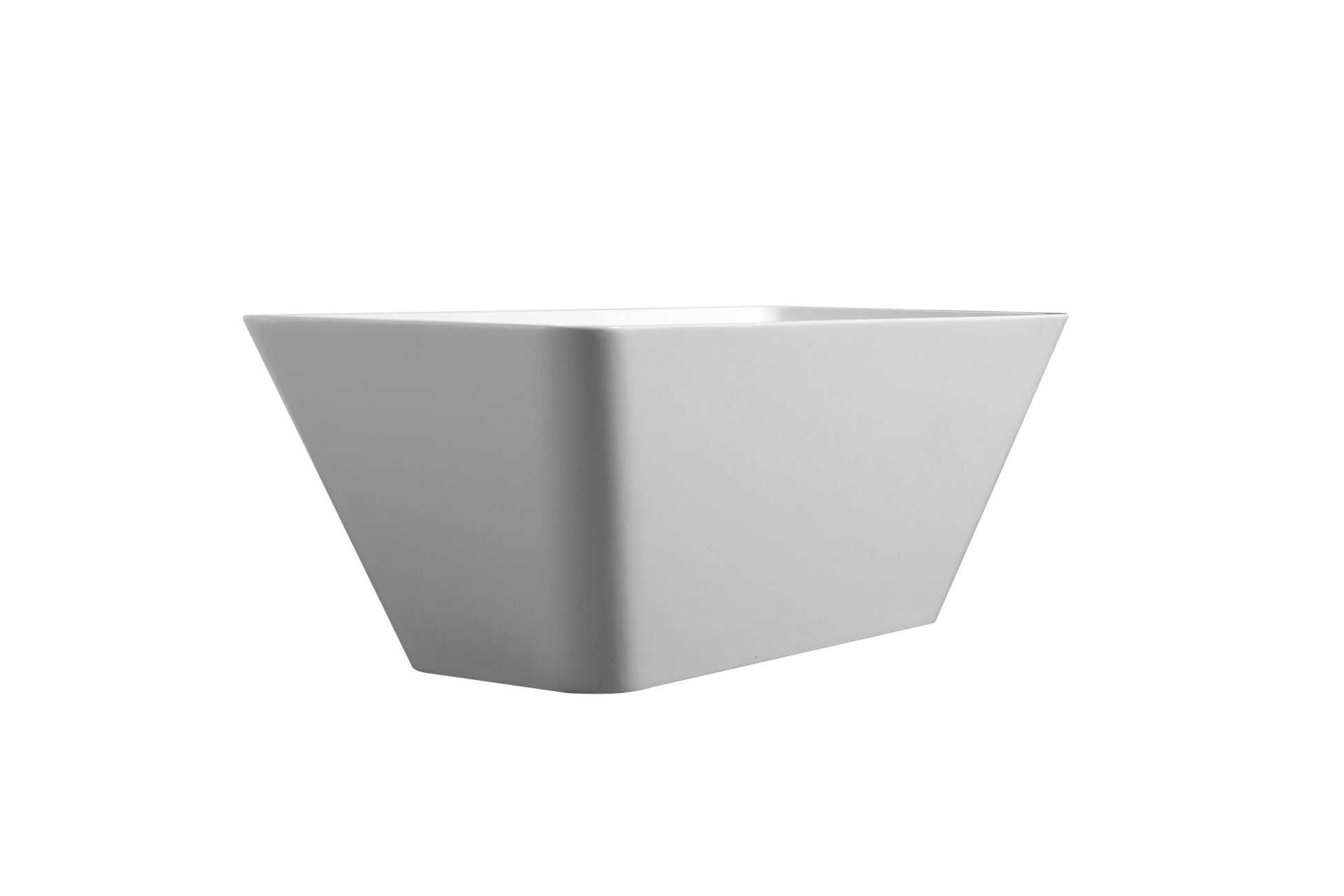 Acrylic Freestanding Bathtub Contemporary Soaking White Tub with Brushed Nickel Overflow and Drain, cUPC Certified - 59*29.52 23A01-60 - Divine Heart L.A.