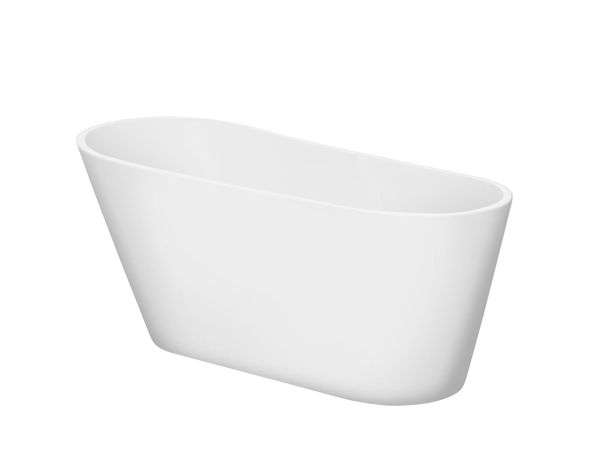 Acrylic Freestanding Bathtub with Bottom Anti - Slip Feature - Contemporary Soaking Tub with Brushed Nickel Overflow and Drain, High - Gloss White Finish, cUPC Certified - 59*30.75 23A14 - 60 - Divine Heart L.A.