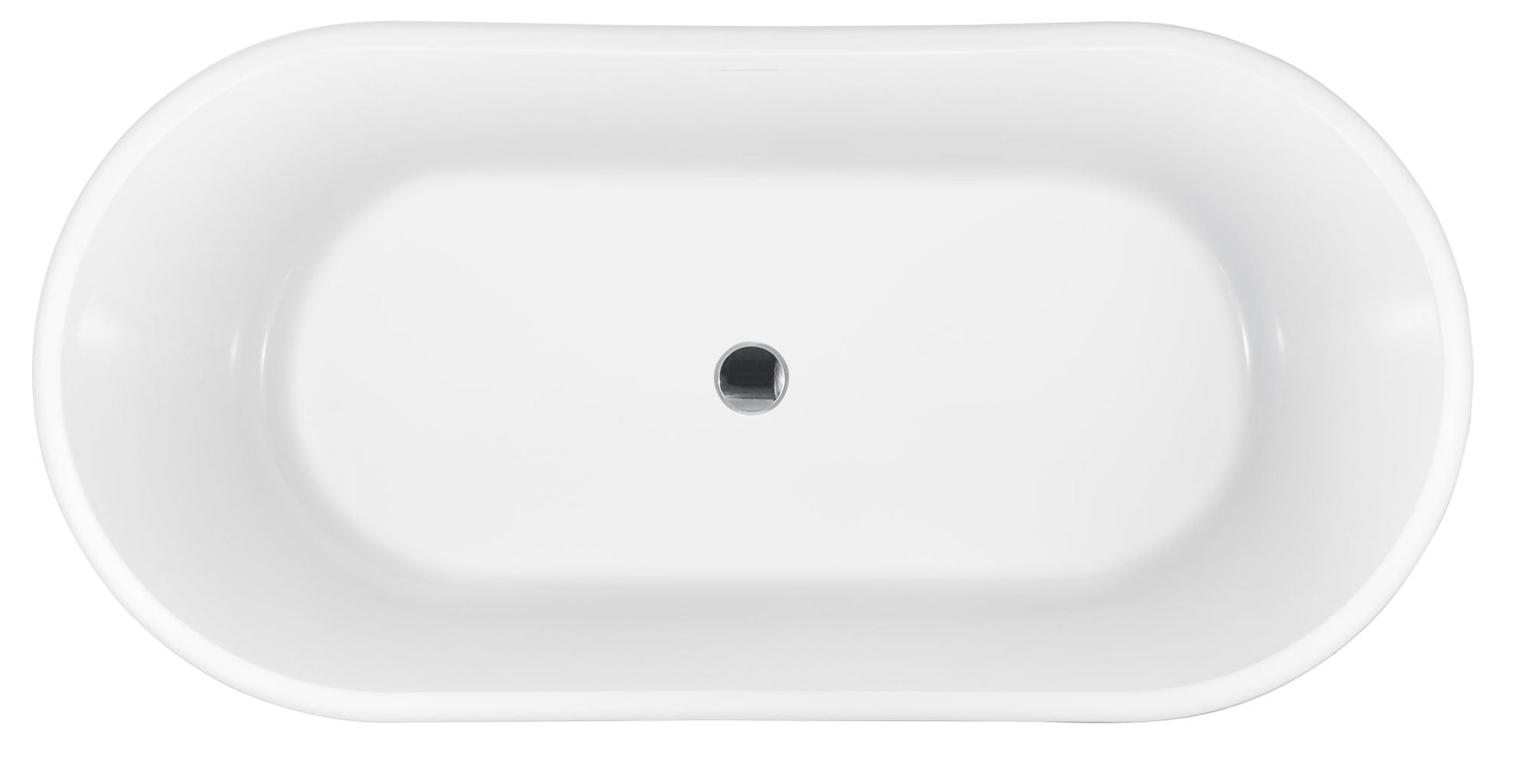 Acrylic Freestanding Soaking Bathtub - 54'' - white - Divine Heart L.A.