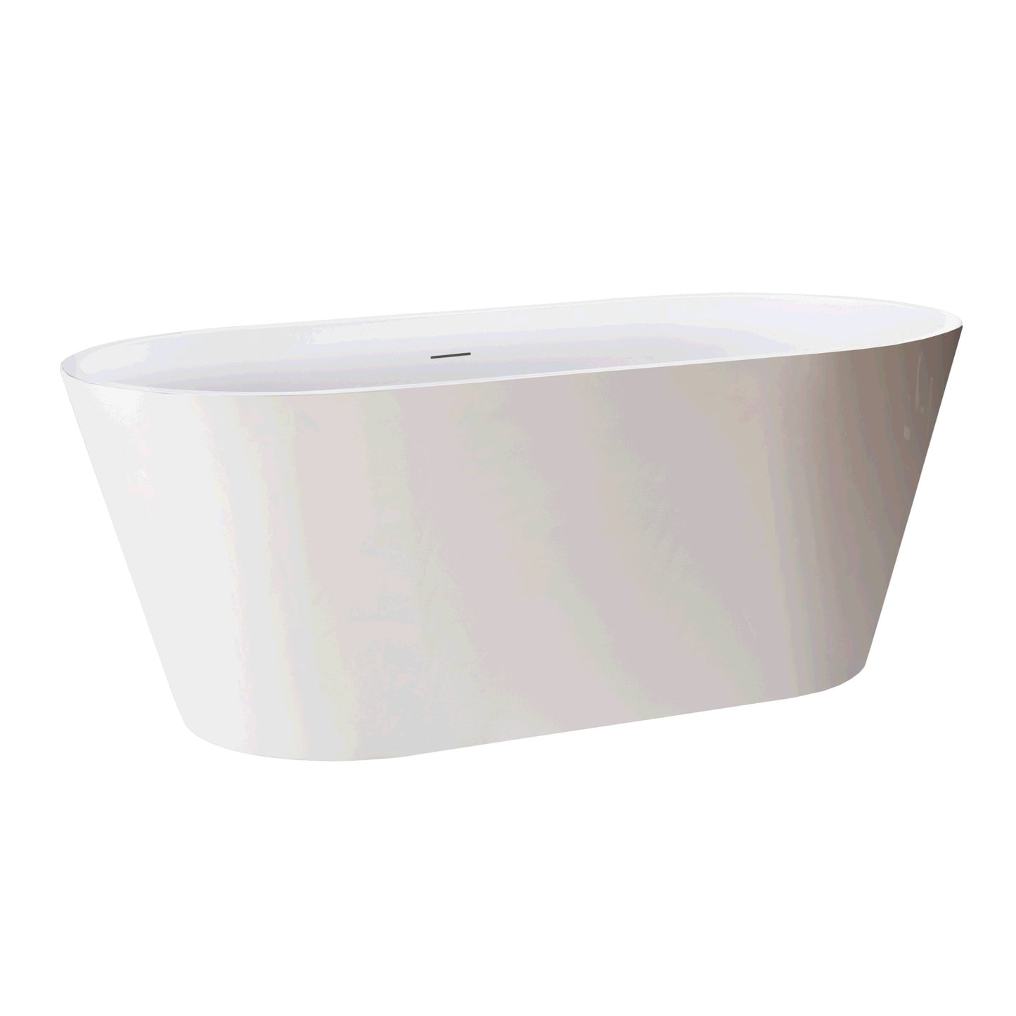 Acrylic Freestanding Soaking Bathtub - 54'' - white - Divine Heart L.A.