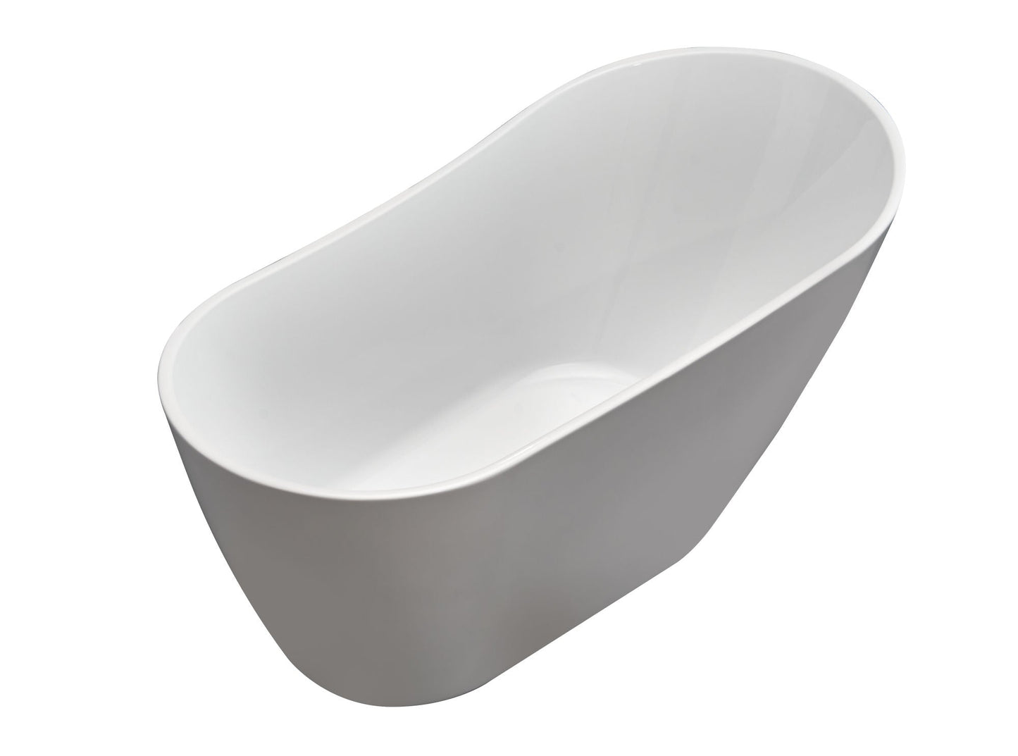 Acrylic Freestanding Soaking Bathtub - 55 white - Divine Heart L.A.