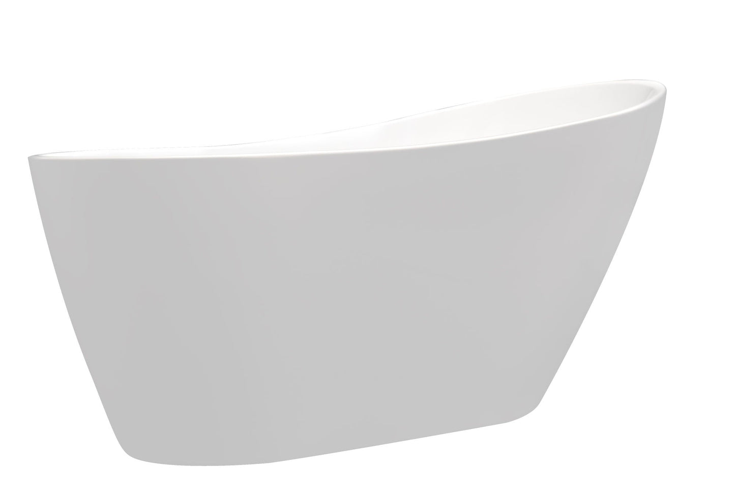 Acrylic Freestanding Soaking Bathtub - 55 white - Divine Heart L.A.