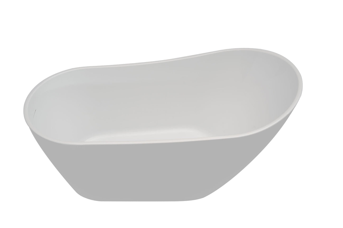 Acrylic Freestanding Soaking Bathtub - 55 white - Divine Heart L.A.