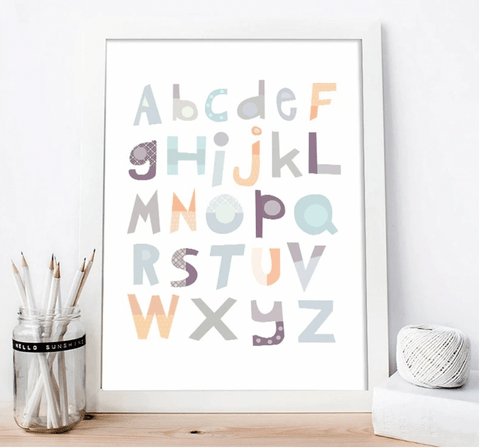 Alphabet Painting on Canvas Wall Art - Divine Heart L.A.