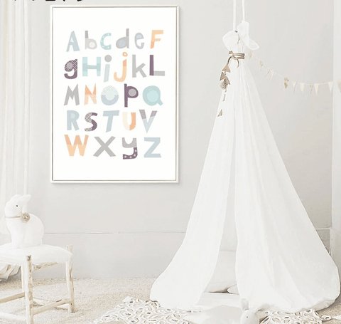 Alphabet Painting on Canvas Wall Art - Divine Heart L.A.