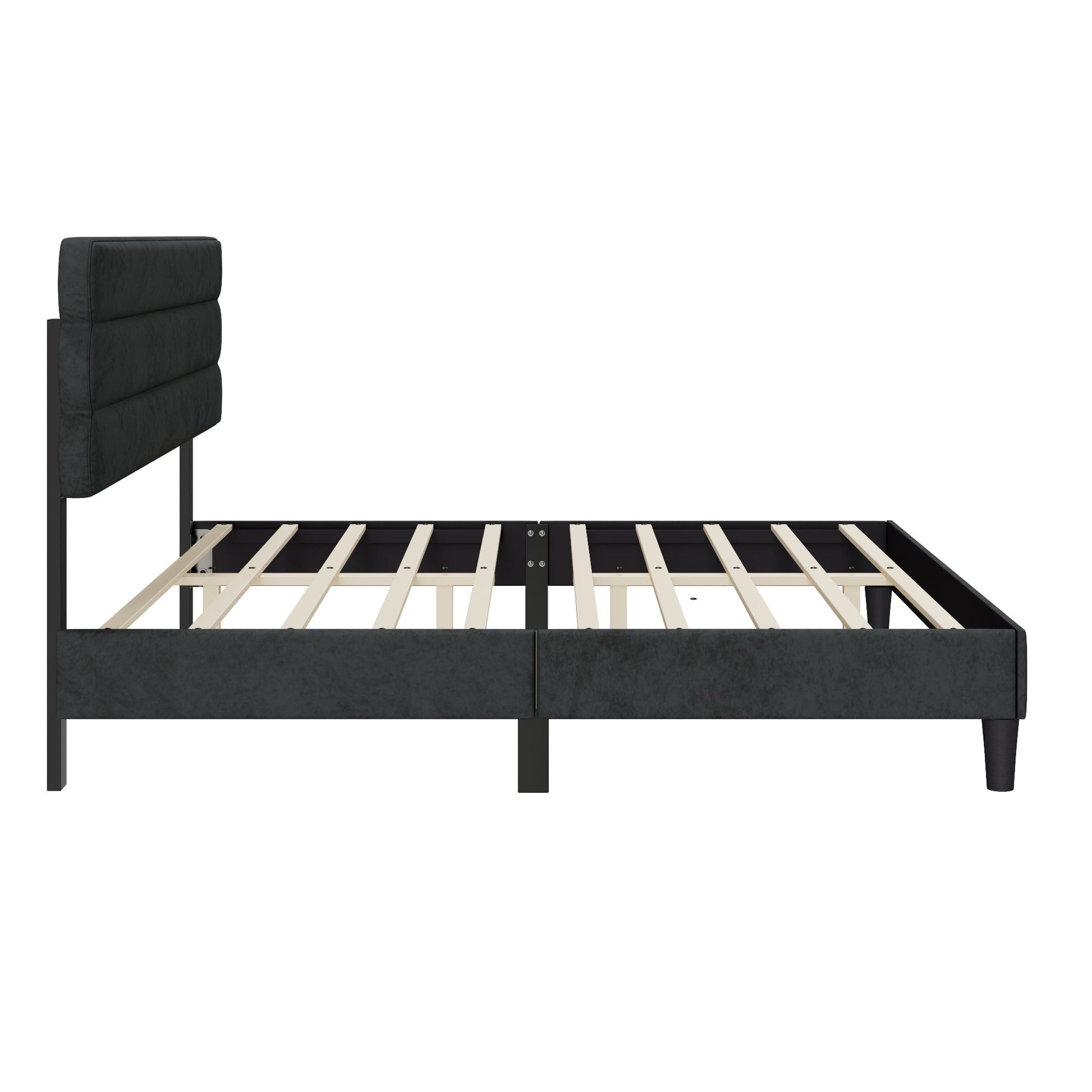 Armandale King Platform Bed with Wooden Slats - Divine Heart L.A.