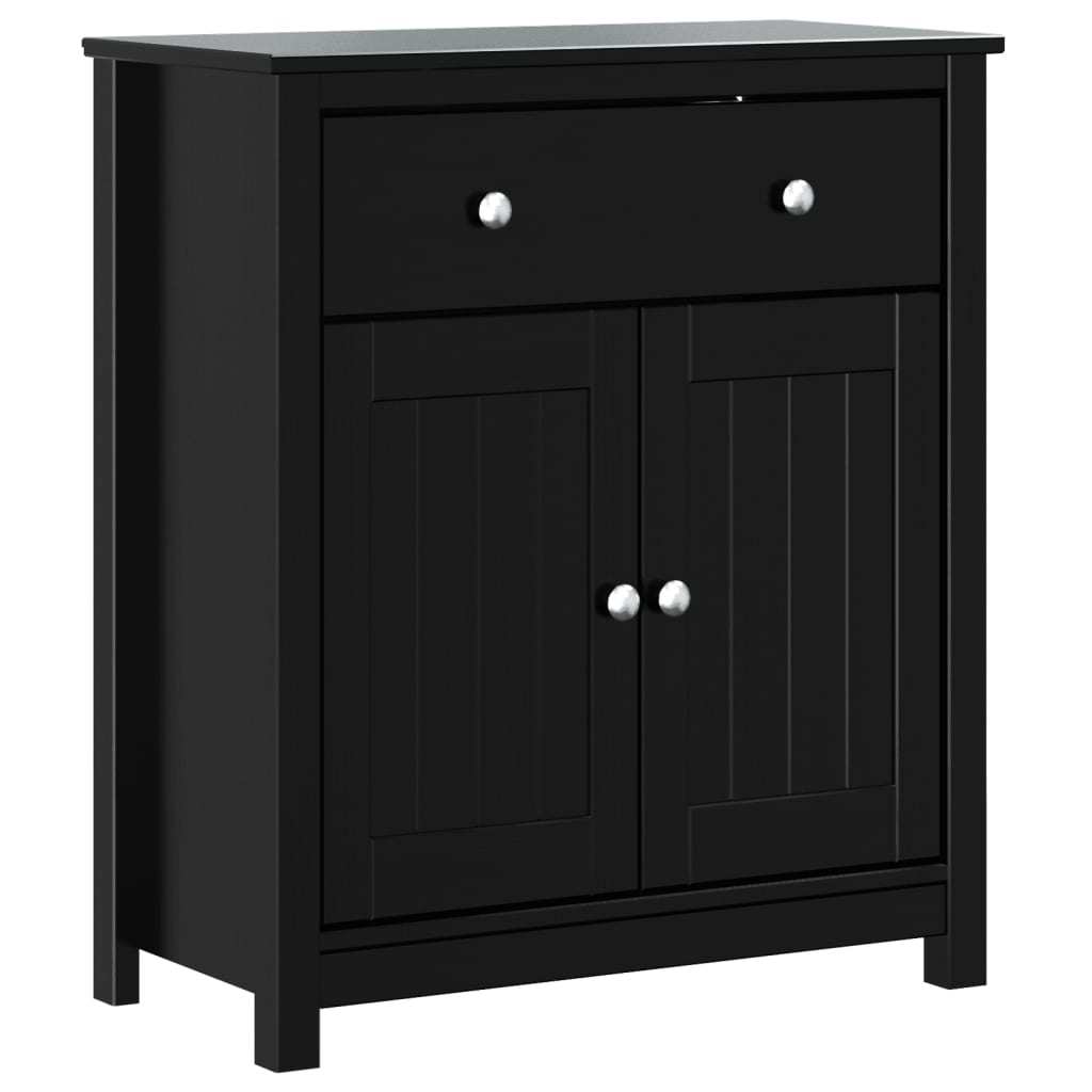 Bathroom Cabinet BERG Black 27.4"x13.4"x31.5" Solid Wood Pine - Divine Heart L.A.