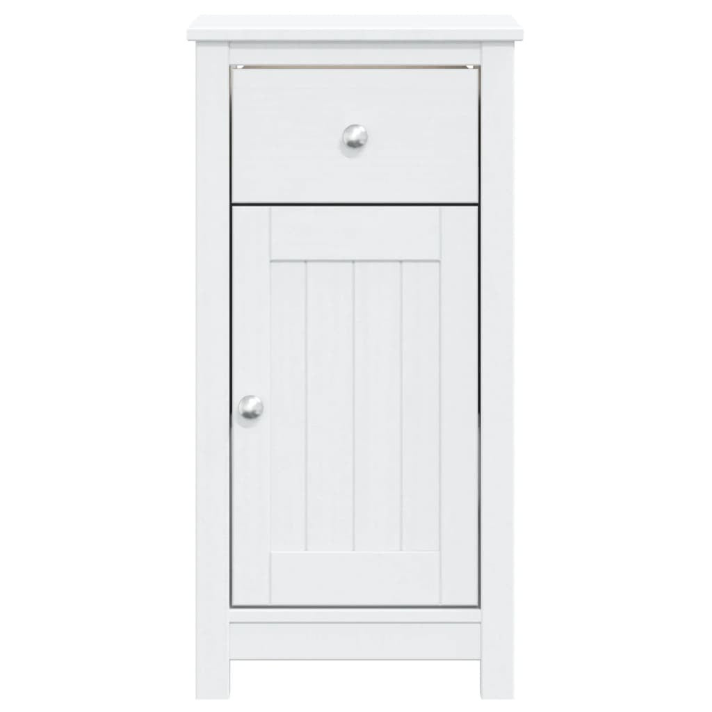 Bathroom Cabinet BERG White 15.7"x13.4"x31.5" Solid Wood Pine - Divine Heart L.A.