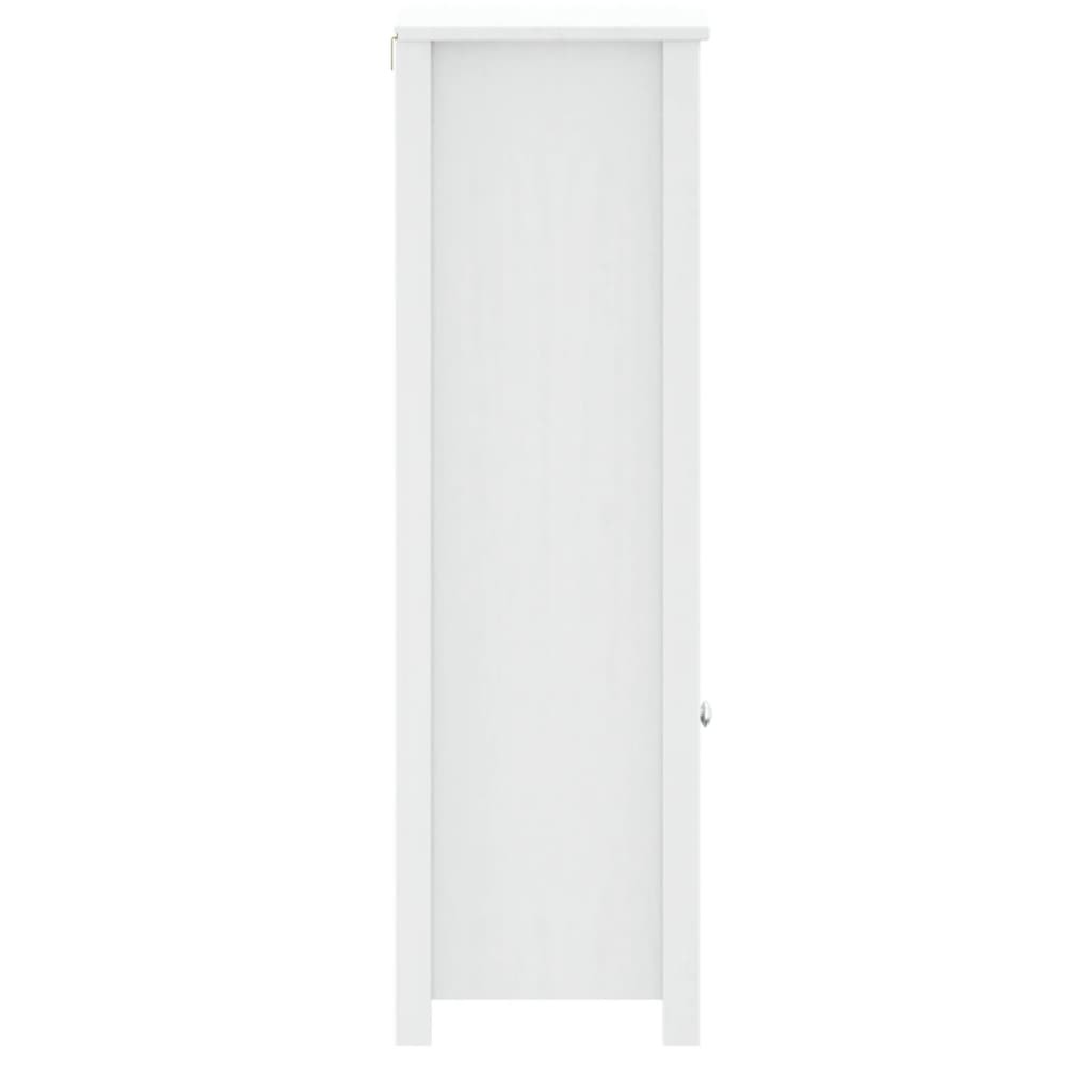 Bathroom Cabinet BERG White 15.7"x13.4"x43.3" Solid Wood Pine - Divine Heart L.A.