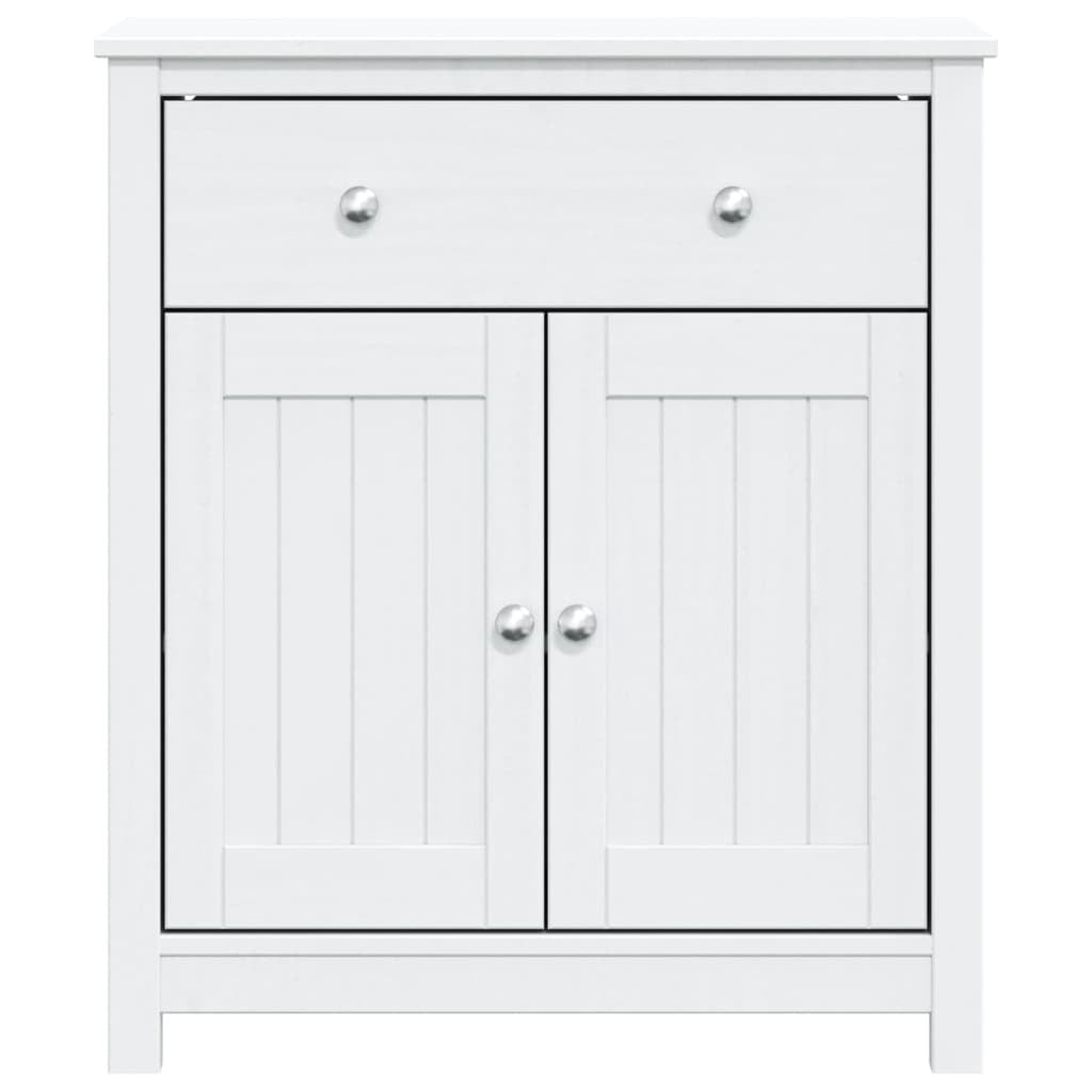 Bathroom Cabinet BERG White 27.4"x13.4"x31.5" Solid Wood Pine - Divine Heart L.A.