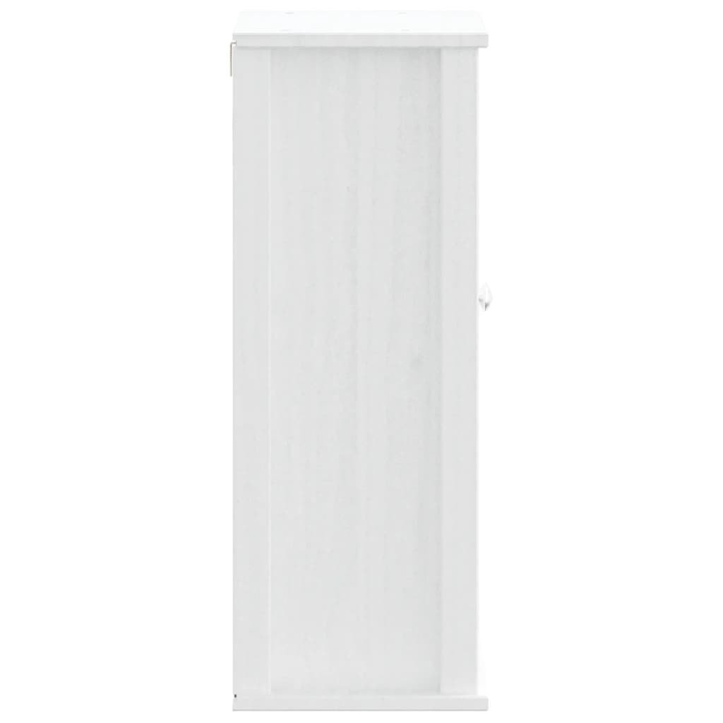 Bathroom Wall Cabinet BERG White 15.7"x10.6"x28.1" Solid Wood Pine - Divine Heart L.A.