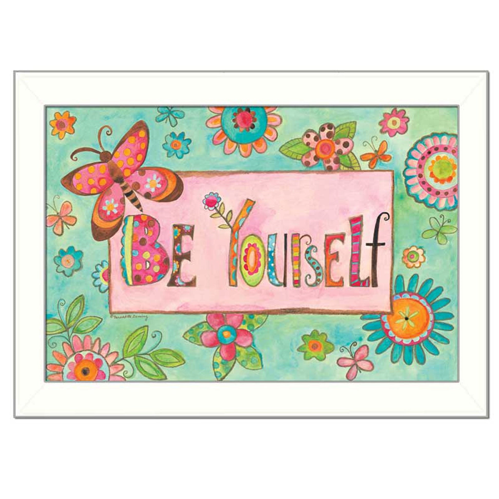 Be Yourself Framed Wall Art - Divine Heart L.A.