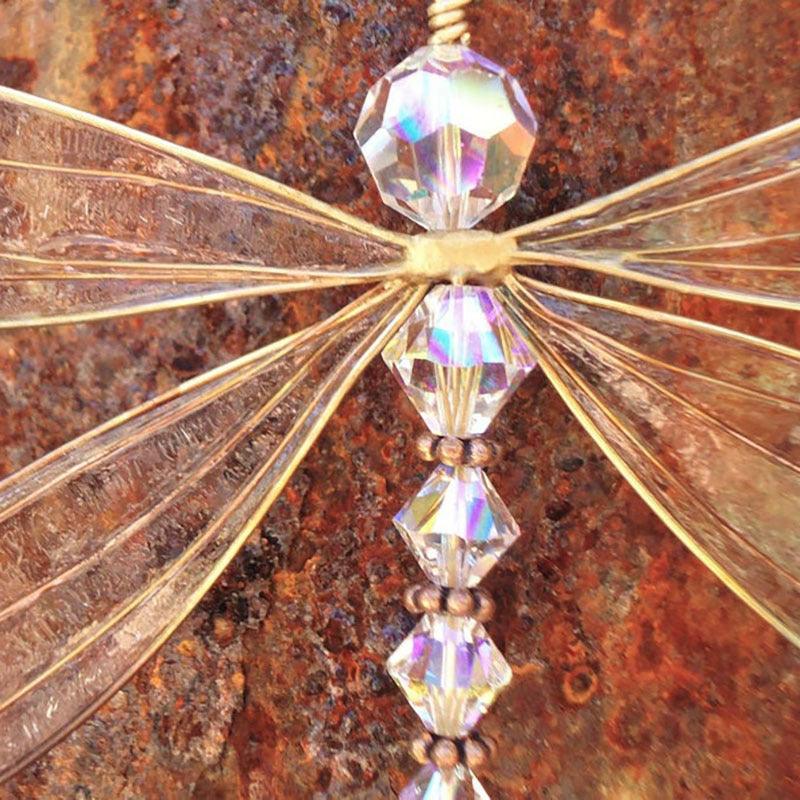 Beauty of the Dragonfly Hanging Crystal Suncatcher - Divine Heart L.A.