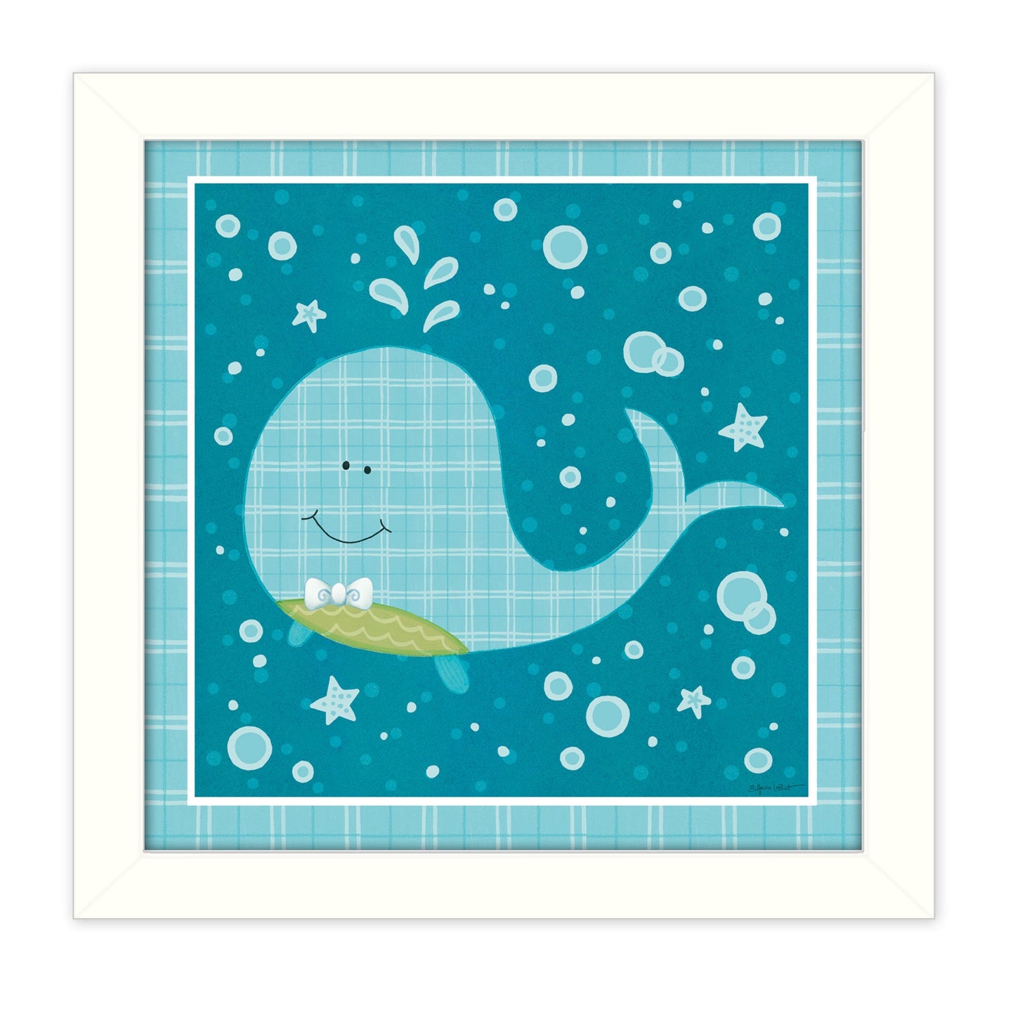 Beetle and Bob Baby Whale Framed Wall Art - Divine Heart L.A.