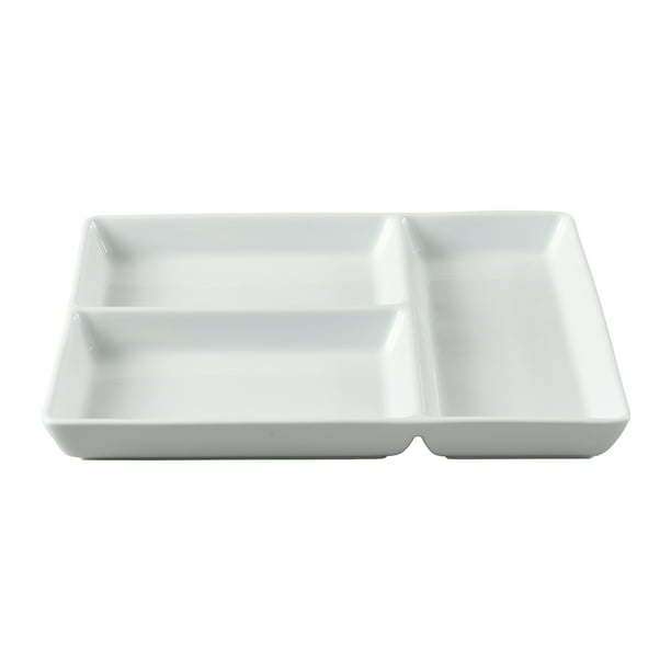 Better Homes & Gardens White Porcelain Rectangular Divided Tray, 9 x 10 - Divine Heart L.A.