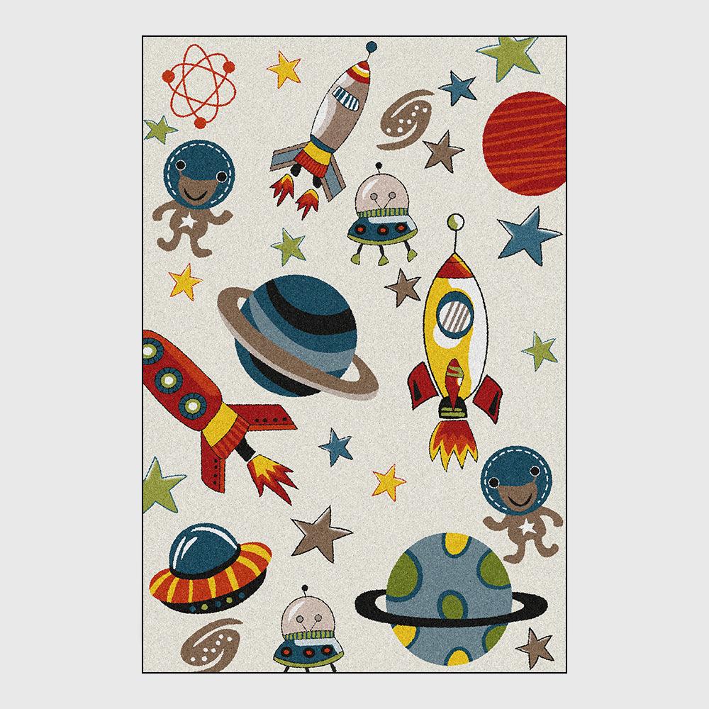 Blast Off!! Lil Astronaut Non Slip Plush Rug - Divine Heart L.A.