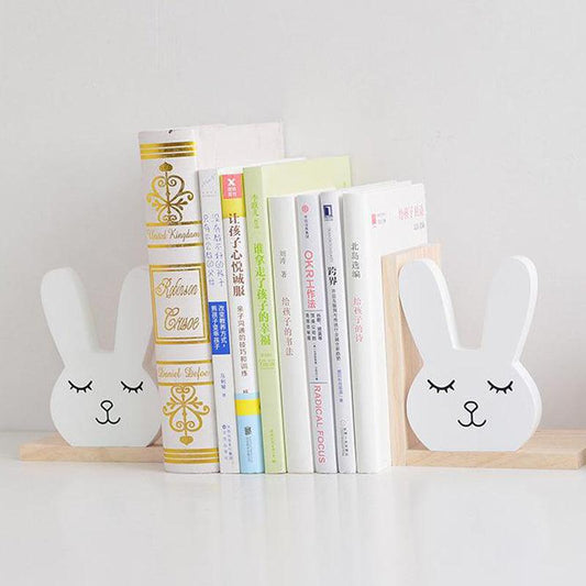 Bunny Cute Wooden Bookend Set - Divine Heart L.A.