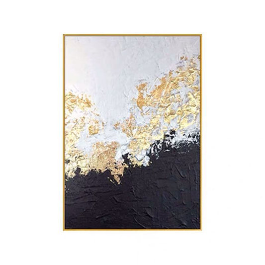 Burnished Gold Abstract Oil Painting On Canvas - Divine Heart L.A.