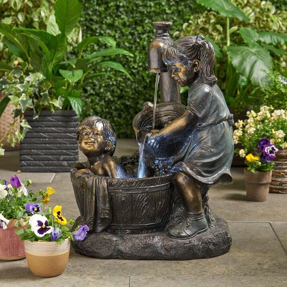 Children at Play Garden Statue - Divine Heart L.A.