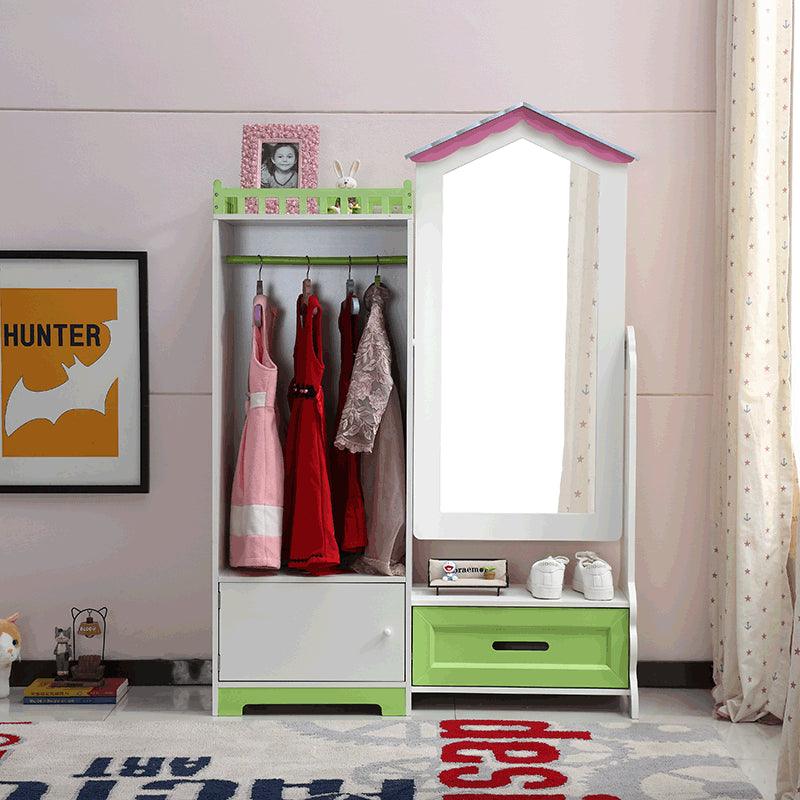 Childrens Wardrobe with Full Length Mirror - Divine Heart L.A.