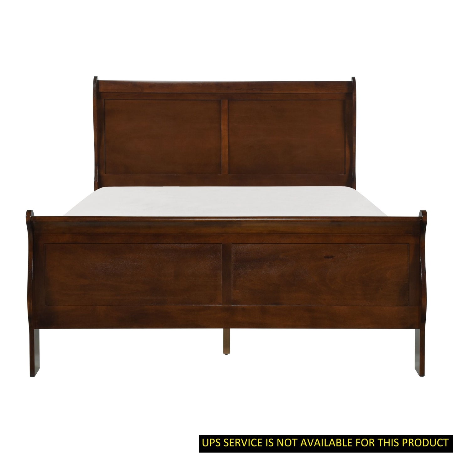 Classic Louis Philippe Eastern King Sleigh Bed - Divine Heart L.A.