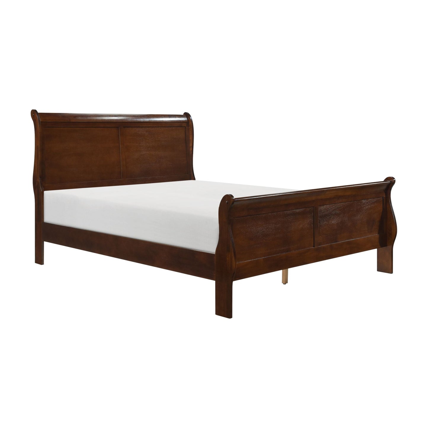 Classic Louis Philippe Eastern King Sleigh Bed - Divine Heart L.A.