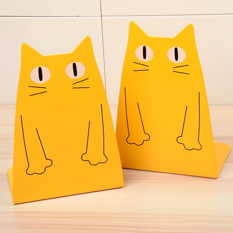 Cool Cat Bookend Set in Blue or Yellow - Divine Heart L.A.