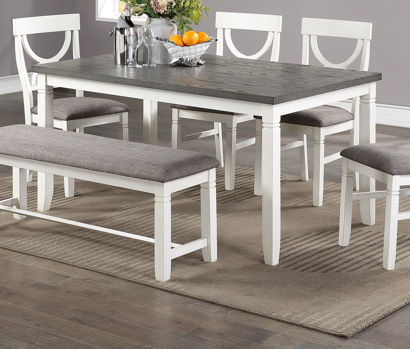 Cora Lee 6pc Dining Table Set - Divine Heart L.A.