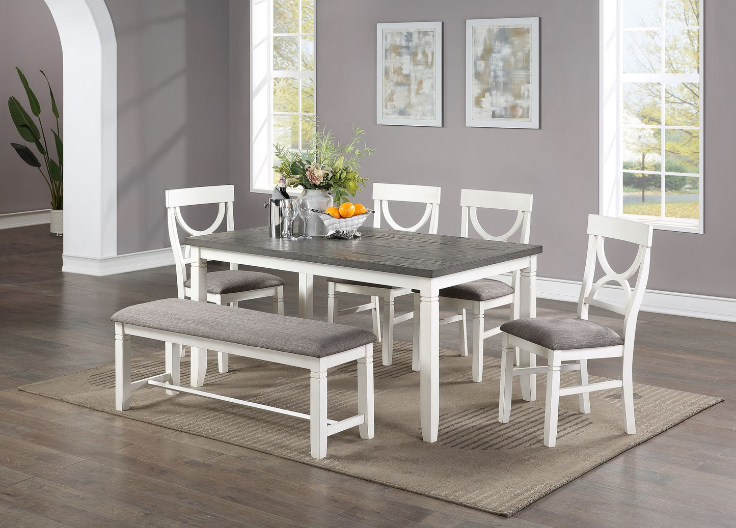 Cora Lee 6pc Dining Table Set - Divine Heart L.A.