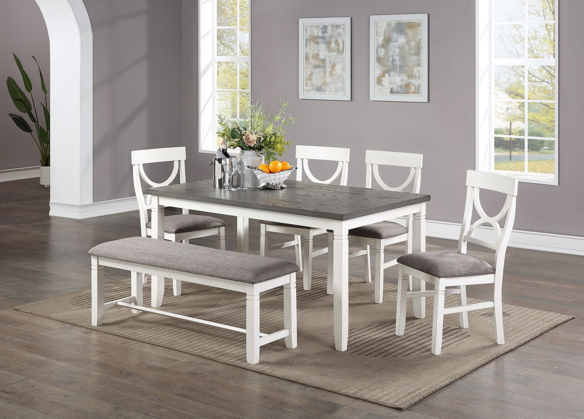 Cora Lee 6pc Dining Table Set - Divine Heart L.A.