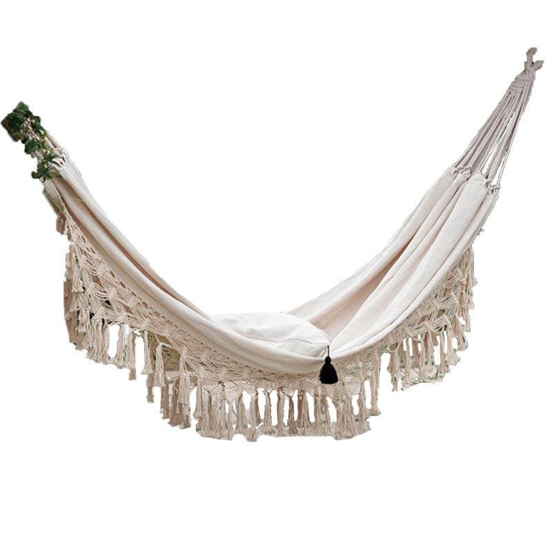 Cozy Days Boho Macrame Fringed Hammock for Two - Divine Heart L.A.