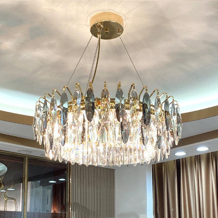 Crown of Luxury Iron and Crystal Chandelier - Divine Heart L.A.