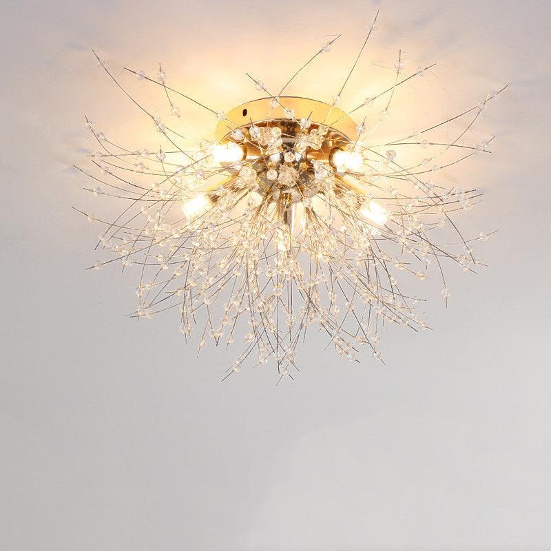 Crystal Dandelion Flush Mount Lighting - Divine Heart L.A.