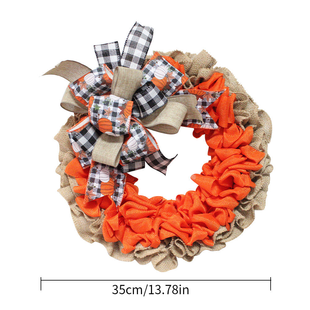 Hello Autumn Linen Wreath