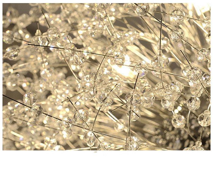 Dandelion Winds Iron Crystal Chandelier - Divine Heart L.A.