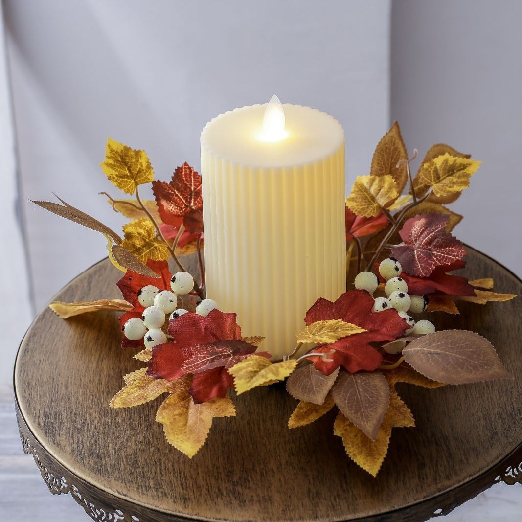 Maple Leaf and Fruit Candlestick Garland