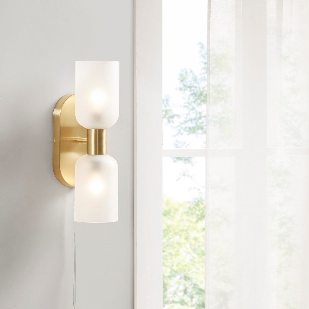 Double Tube 2-Light Wall Sconce - Divine Heart L.A.