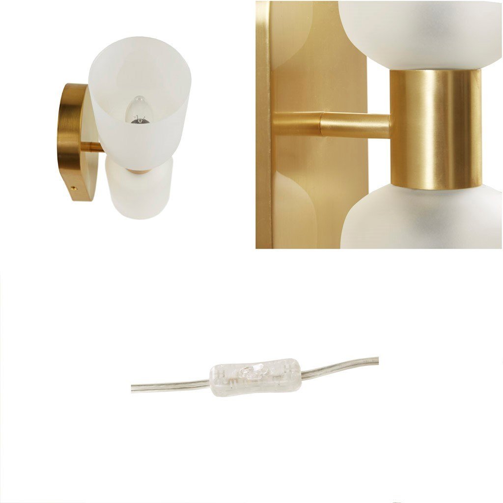 Double Tube 2-Light Wall Sconce - Divine Heart L.A.