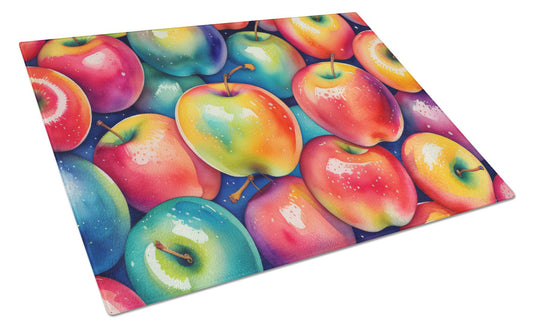 Apples Tempered Glass Kitchen Cutting and Serving Board