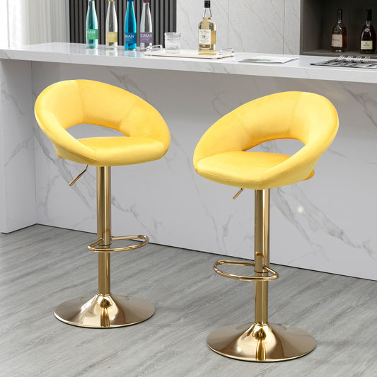 Half Moon Adjustable Stool Set of 2