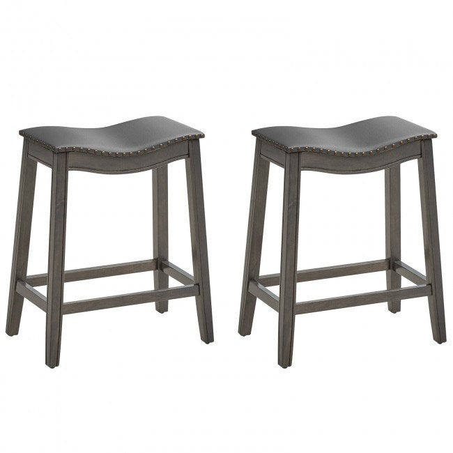 Brooks Set of 2 Saddle Bar Stools